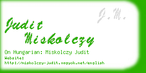 judit miskolczy business card